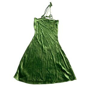 Rat & Boa Vaeda Velvet Mini Dress in Green